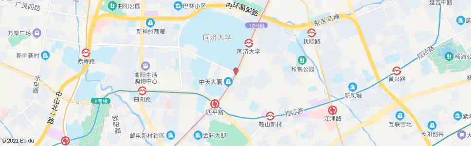 上海四平路赤峰路_公交站地图_上海公交_妙搜公交查询2025