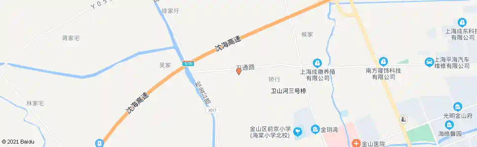 上海卫通村(招呼站)_公交站地图_上海公交_妙搜公交查询2025
