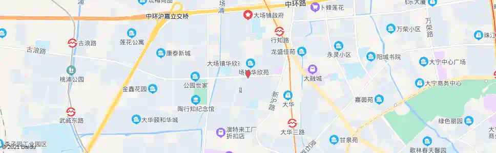 上海大华路华灵路_公交站地图_上海公交_妙搜公交查询2025