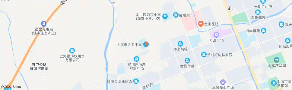 上海金卫中学_公交站地图_上海公交_妙搜公交查询2025