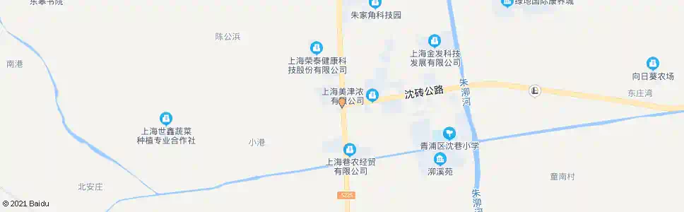 上海朱枫公路沈砖公路_公交站地图_上海公交_妙搜公交查询2025