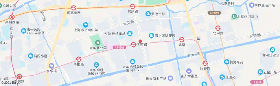 上海锦绣路成山路_公交站地图_上海公交_妙搜公交查询2025