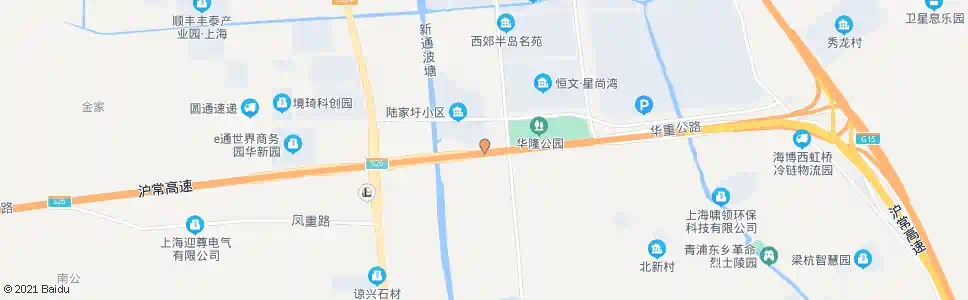 上海重固镇大街通波塘桥_公交站地图_上海公交_妙搜公交查询2025