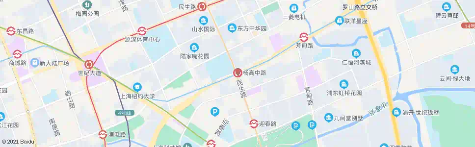 上海杨高中路民生路_公交站地图_上海公交_妙搜公交查询2025
