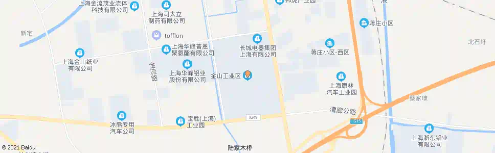上海亭卫公路金山工业区大道(招呼站)_公交站地图_上海公交_妙搜公交查询2025