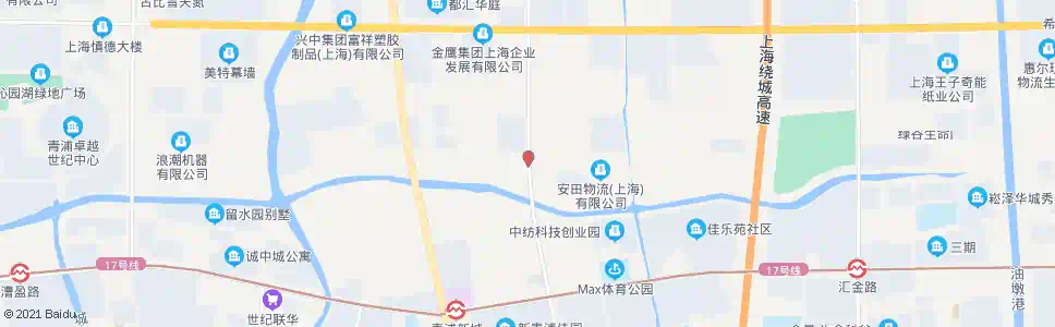 上海华青路新达路_公交站地图_上海公交_妙搜公交查询2025
