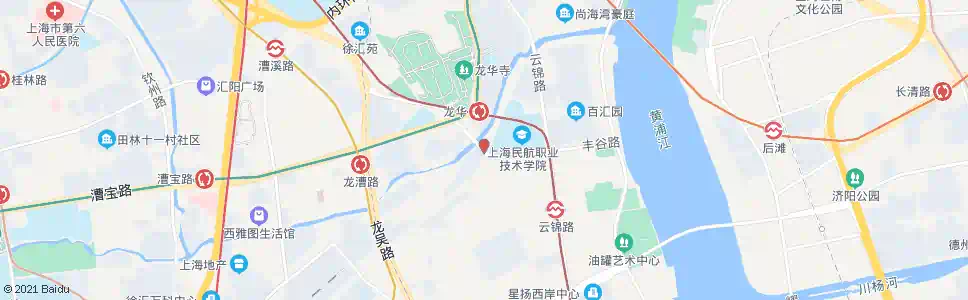 上海龙华西路龙恒路_公交站地图_上海公交_妙搜公交查询2025