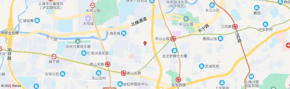 上海长宁路遵义路_公交站地图_上海公交_妙搜公交查询2025