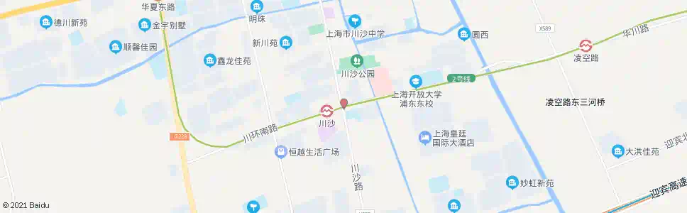 上海川沙路川环南路_公交站地图_上海公交_妙搜公交查询2025