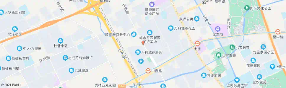 上海中春路新龙路_公交站地图_上海公交_妙搜公交查询2025