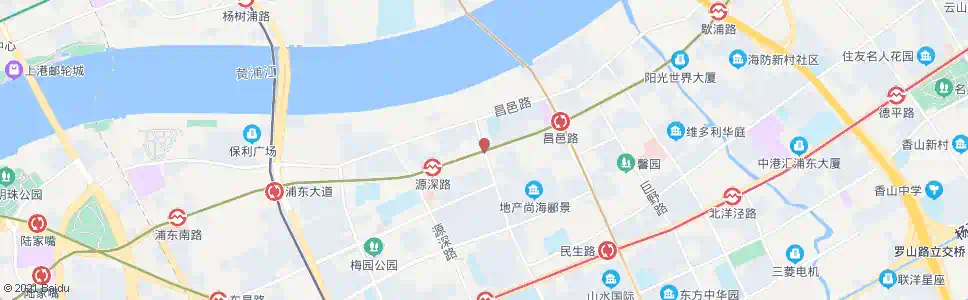 上海浦东大道桃林路_公交站地图_上海公交_妙搜公交查询2025