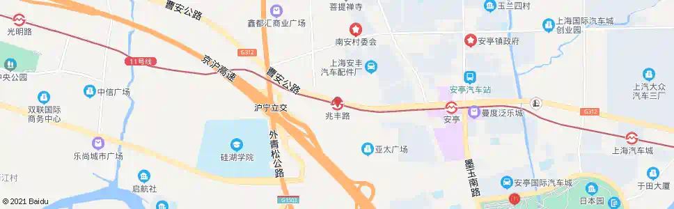 上海兆丰路站_公交站地图_上海公交_妙搜公交查询2025
