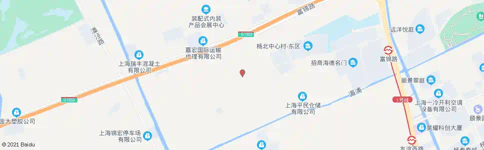 上海杨北(蕰川路杨宗路)_公交站地图_上海公交_妙搜公交查询2025