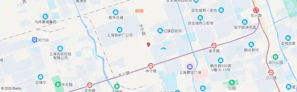 上海景谷路华宁路_公交站地图_上海公交_妙搜公交查询2025