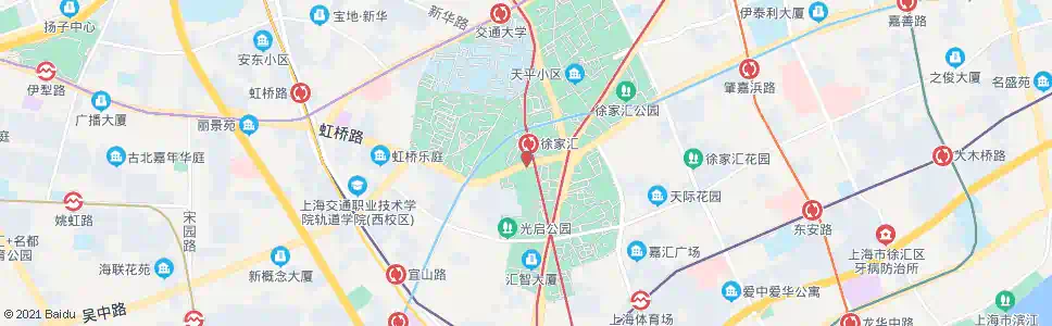 上海虹桥路恭城路(徐家汇)_公交站地图_上海公交_妙搜公交查询2025