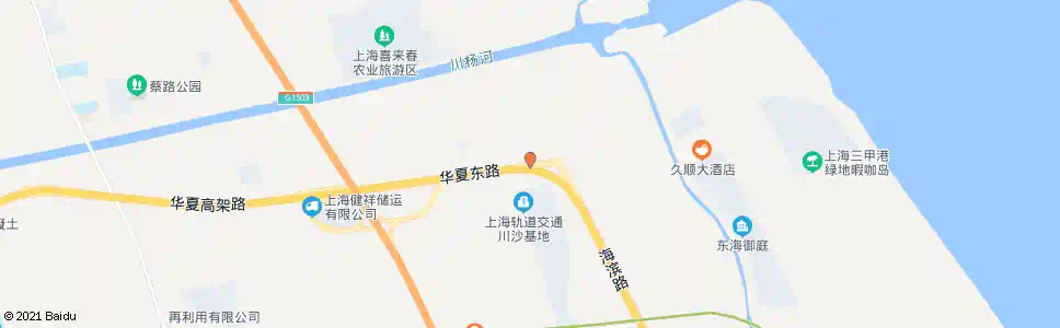 上海华夏东路海塘中路_公交站地图_上海公交_妙搜公交查询2025