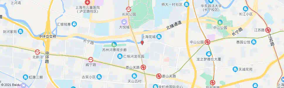 上海长宁路古北路_公交站地图_上海公交_妙搜公交查询2025