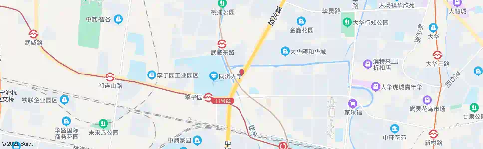 上海真北路桃浦西路_公交站地图_上海公交_妙搜公交查询2025