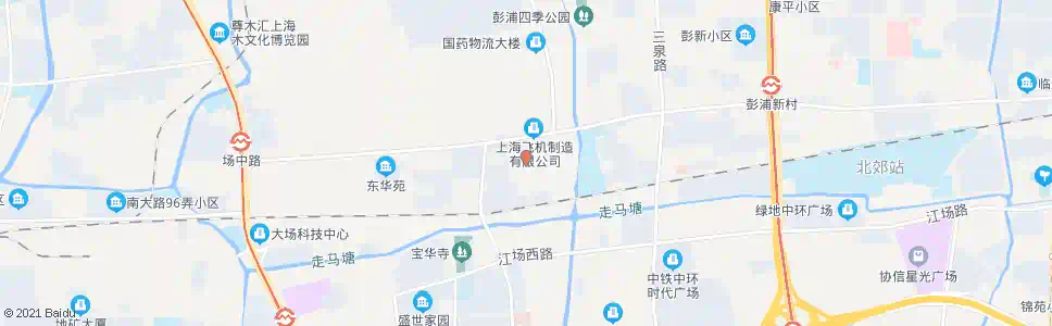 上海场中路海鹰小学_公交站地图_上海公交_妙搜公交查询2025