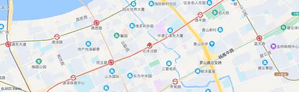 上海浦东北路_公交站地图_上海公交_妙搜公交查询2025