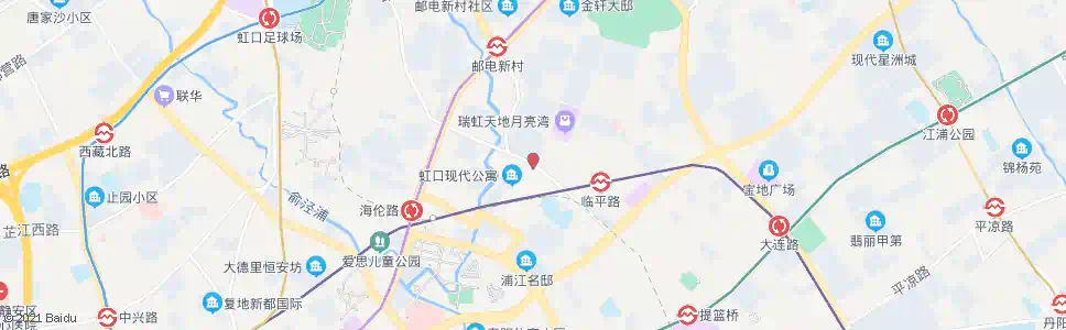 上海天宝路临平路_公交站地图_上海公交_妙搜公交查询2025