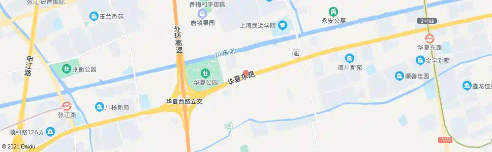 上海华夏东路孙新路_公交站地图_上海公交_妙搜公交查询2025