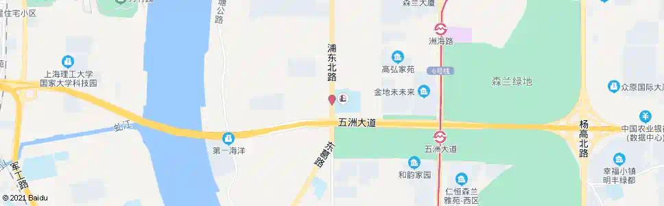 上海浦东北路五洲大道_公交站地图_上海公交_妙搜公交查询2025
