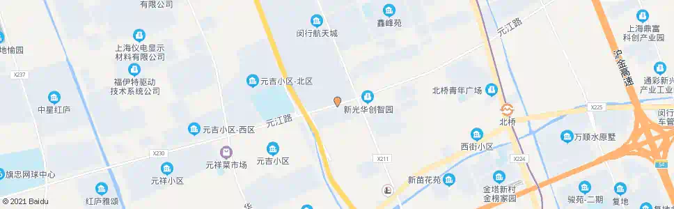 上海元江路中春路_公交站地图_上海公交_妙搜公交查询2025