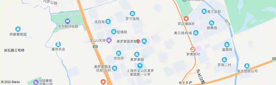上海美兰湖路罗智路_公交站地图_上海公交_妙搜公交查询2025