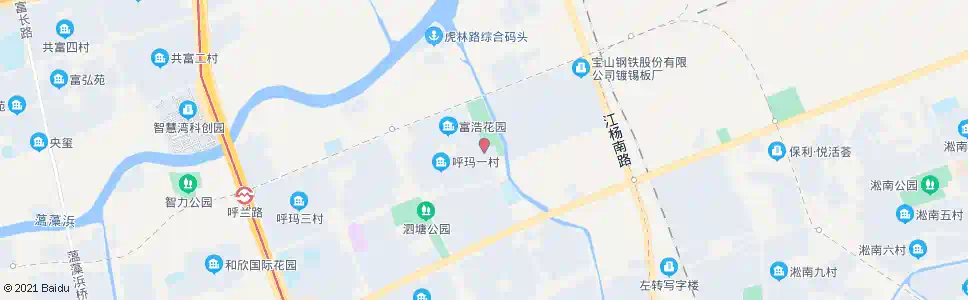 上海虎林路呼玛路_公交站地图_上海公交_妙搜公交查询2025