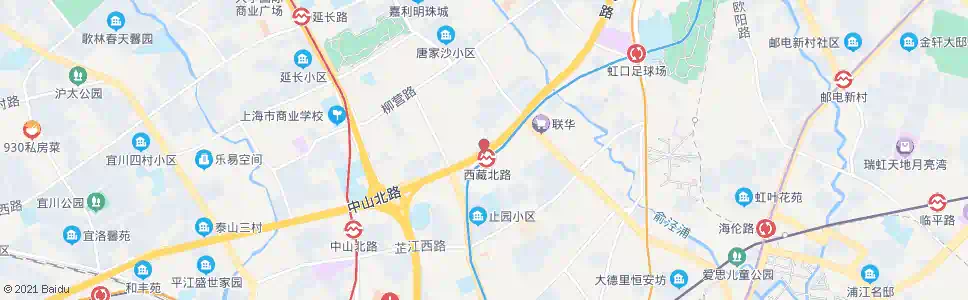 上海中山北路平型关路_公交站地图_上海公交_妙搜公交查询2025