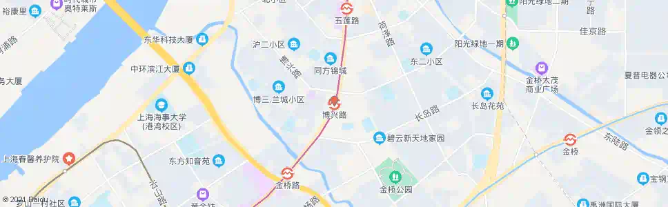 上海博兴路站_公交站地图_上海公交_妙搜公交查询2025