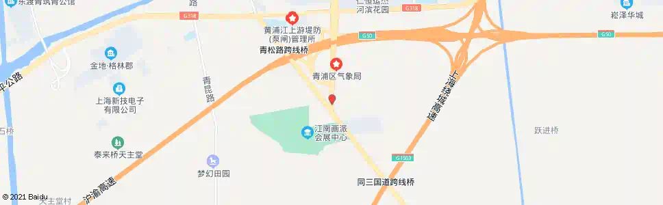 上海外青松公路青松路_公交站地图_上海公交_妙搜公交查询2025
