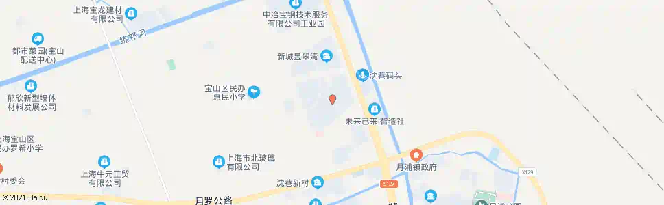 上海申浦路月富路_公交站地图_上海公交_妙搜公交查询2025
