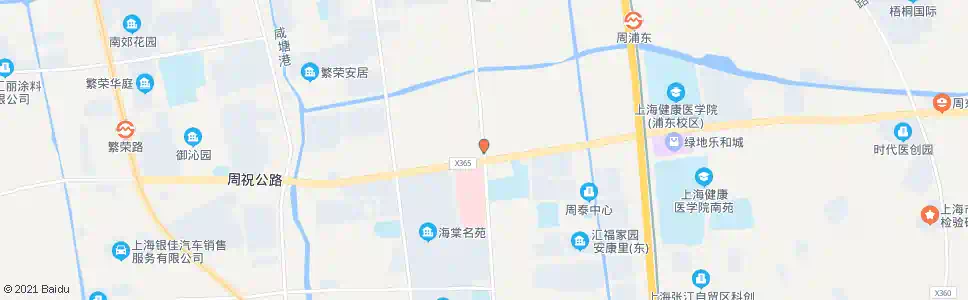 上海周祝公路周园路_公交站地图_上海公交_妙搜公交查询2025