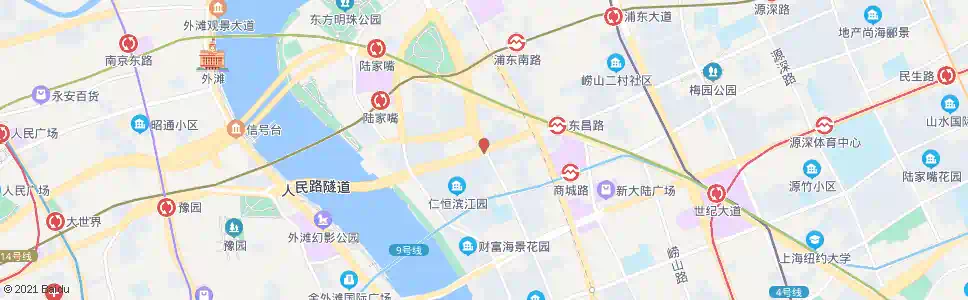 上海陆家嘴环路浦城路_公交站地图_上海公交_妙搜公交查询2025