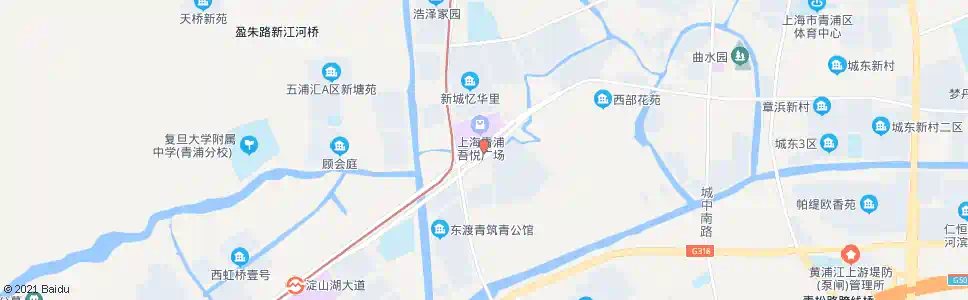 上海淀山湖大道漕盈路_公交站地图_上海公交_妙搜公交查询2025
