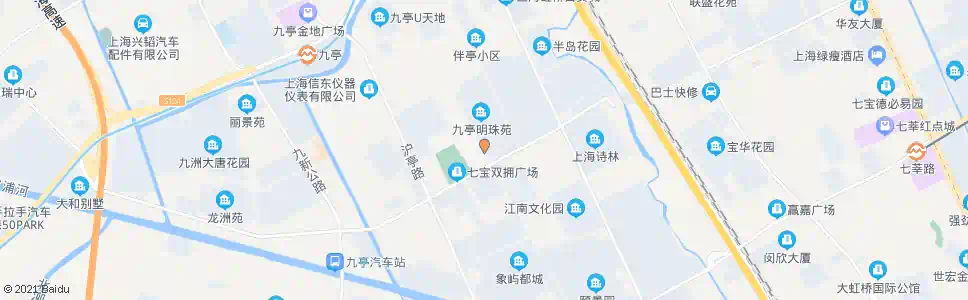 上海虬泾路九亭大街_公交站地图_上海公交_妙搜公交查询2025