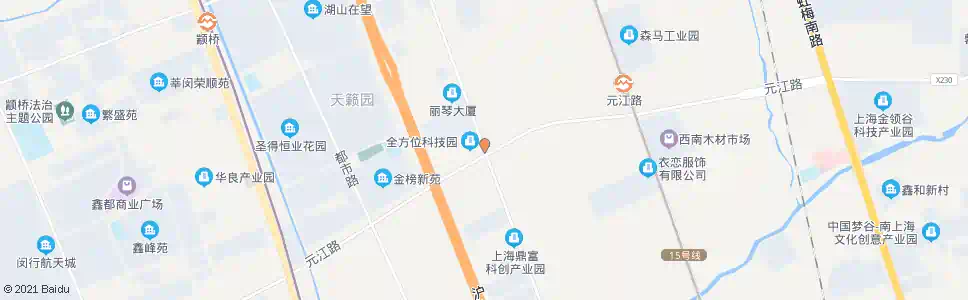 上海元江路都会路_公交站地图_上海公交_妙搜公交查询2025