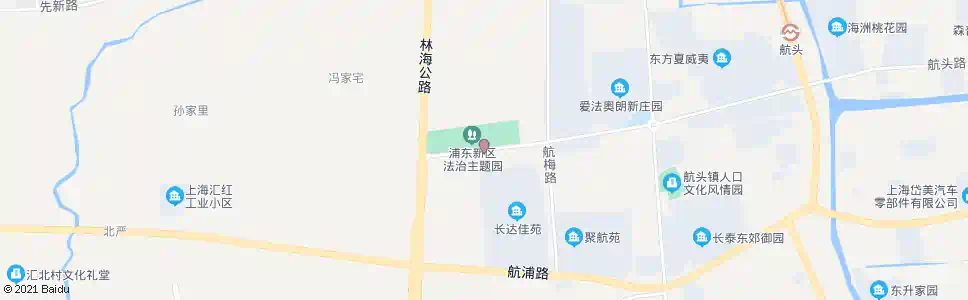 上海航头路航达路_公交站地图_上海公交_妙搜公交查询2025