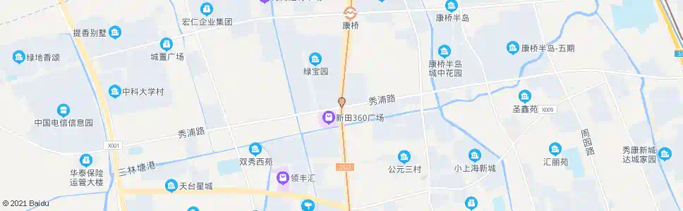 上海沪南公路秀浦路_公交站地图_上海公交_妙搜公交查询2025