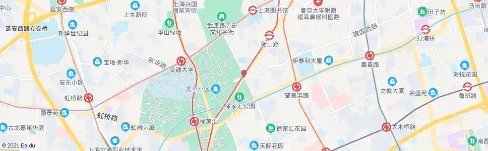 上海宛平路衡山路(徐家汇)_公交站地图_上海公交_妙搜公交查询2025