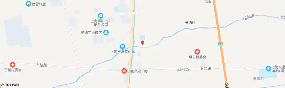 上海坦直社区_公交站地图_上海公交_妙搜公交查询2025