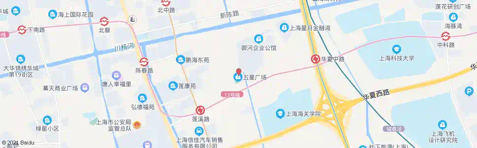 上海五星村_公交站地图_上海公交_妙搜公交查询2025