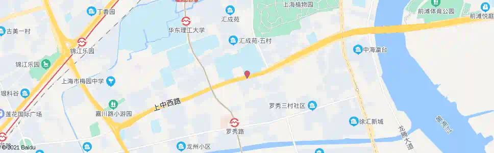 上海上海中学_公交站地图_上海公交_妙搜公交查询2025