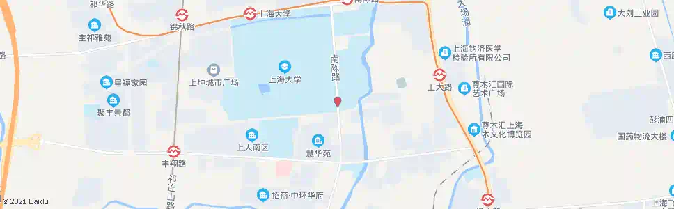 上海南陈路上大路_公交站地图_上海公交_妙搜公交查询2025