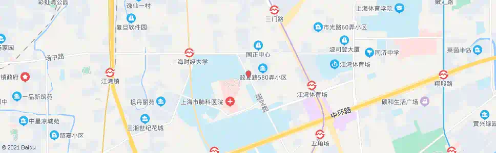上海国定新村_公交站地图_上海公交_妙搜公交查询2025