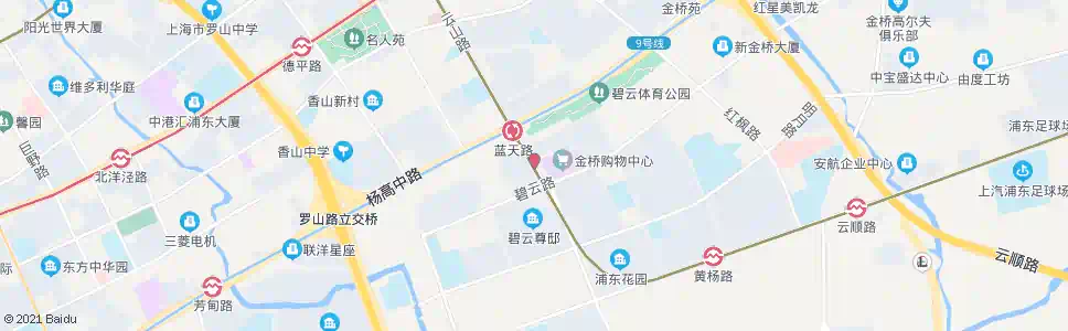 上海碧云路云山路_公交站地图_上海公交_妙搜公交查询2025