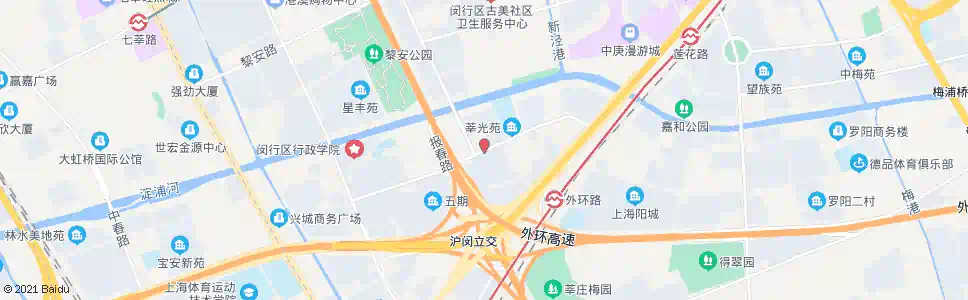 上海虹莘路报春路_公交站地图_上海公交_妙搜公交查询2025