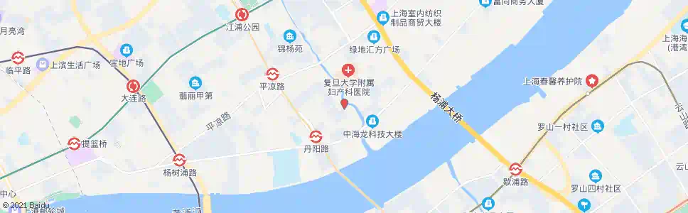 上海兰州路杨树浦路_公交站地图_上海公交_妙搜公交查询2025